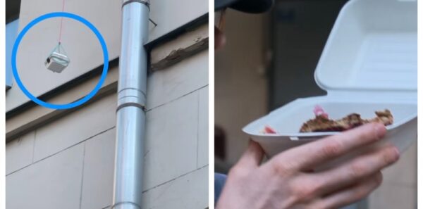 Kuchen vom Balkon